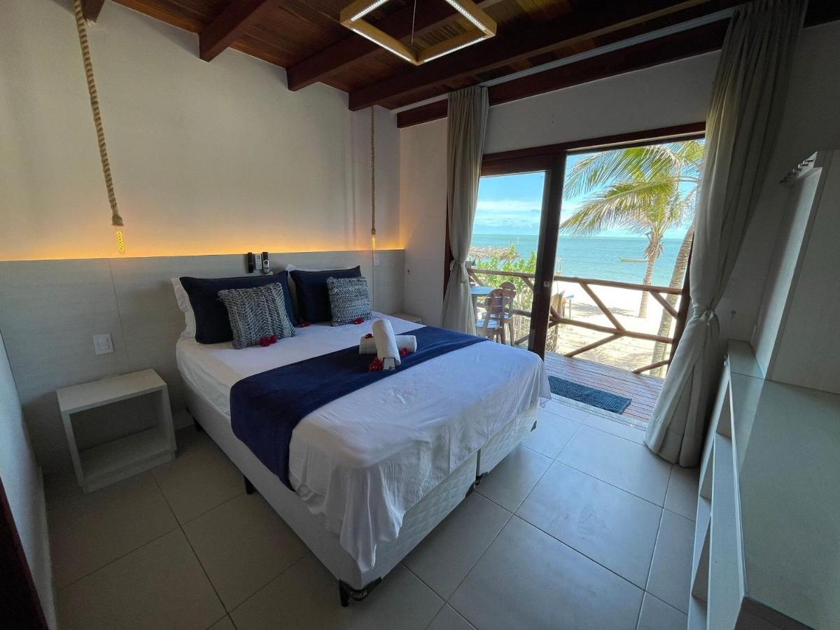 Ap. Peixe Boi Pe Na Areia Com Vista Frontal E Total Para O Mar Barra Grande  Exterior foto